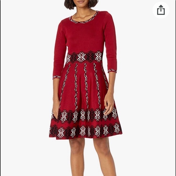 Anthropologie Dresses & Skirts - Taylor Women's Printed Sweater Dress SZ Medium